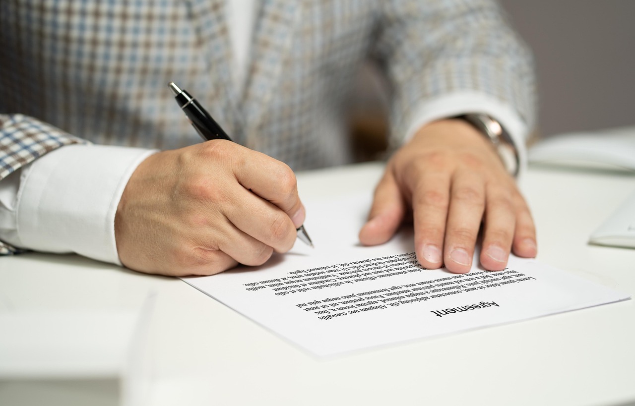 A contract being signed, the federal letters Kali files on your behalf